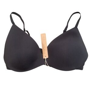 32D Skims Wireless Pushup Plunge Bra, Black Onyx‎ Style BR-WRL-1891 NWT